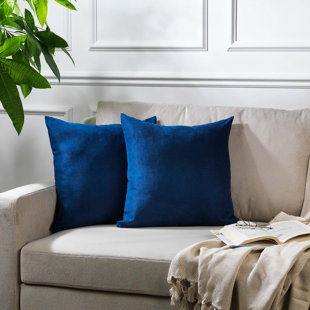 Navy throw pillow on sale covers